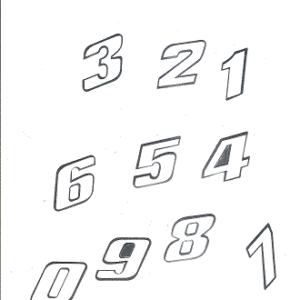 NUMERI PICCOLI BIANCHI COD 13140