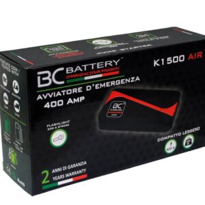 Avviatore Bc Battery K1500 Air al litio akl litio 12V 400A