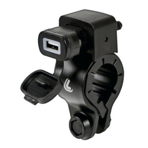 38832 Usb Fix Tube caricatore Usb con fissaggio a manubrio e connettori a forcella Fast Charge