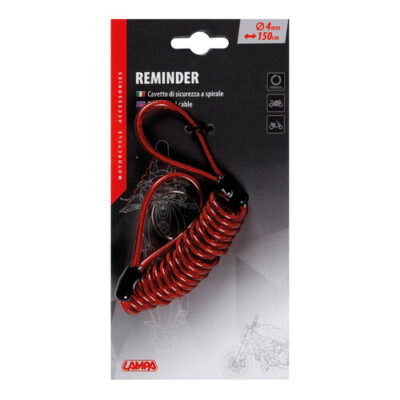 90673 Cavetto Bloccadisco Reminder Rosso